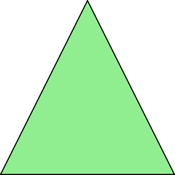 Clip Art Of Triangle (600x600)