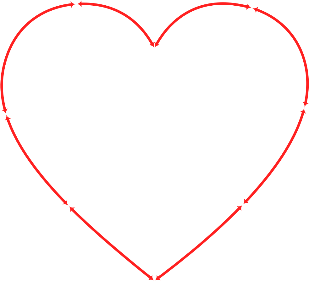 Free Heart And Arrow Clip Art - Big Heart With Arrow (1000x909)