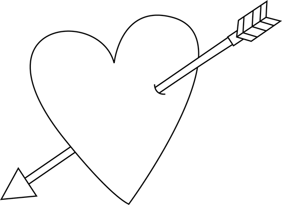 Heart With An Arrow Going Through (550x399)