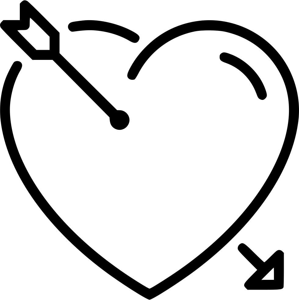 Heart Arrow Comments - Steelers Decal (980x982)