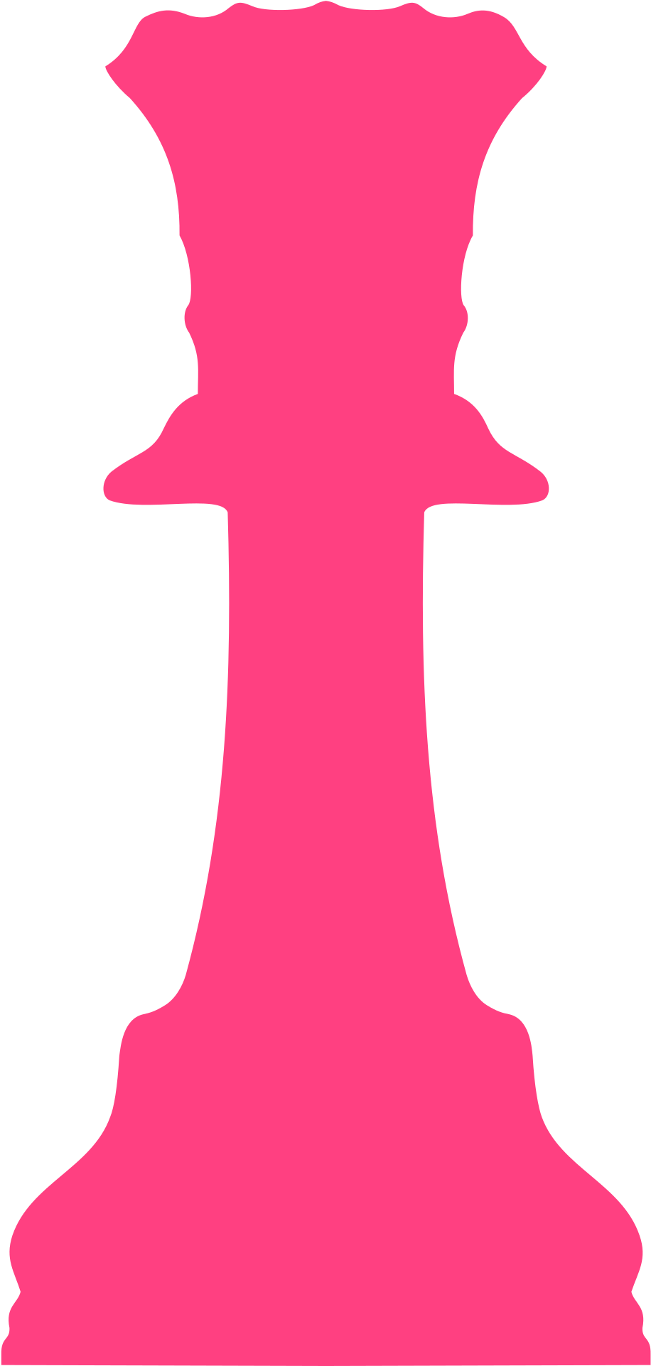 Staunton Chess Piece Queen / Dama - Chess Pieces (2400x2400)