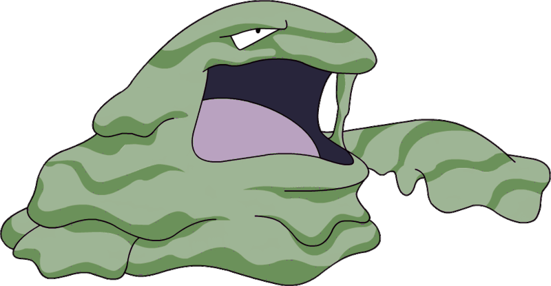 089 Muk Shiny - Muk Pokemon Transparent (800x415)
