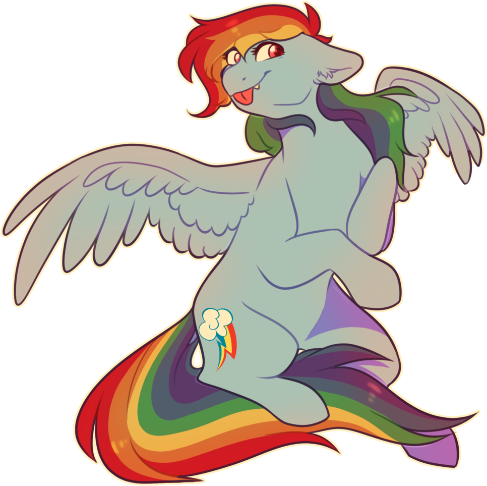 Snowolive, Ear Fluff, Female, Mare, Pegasus, Rainbow - Fairy (1024x1024)