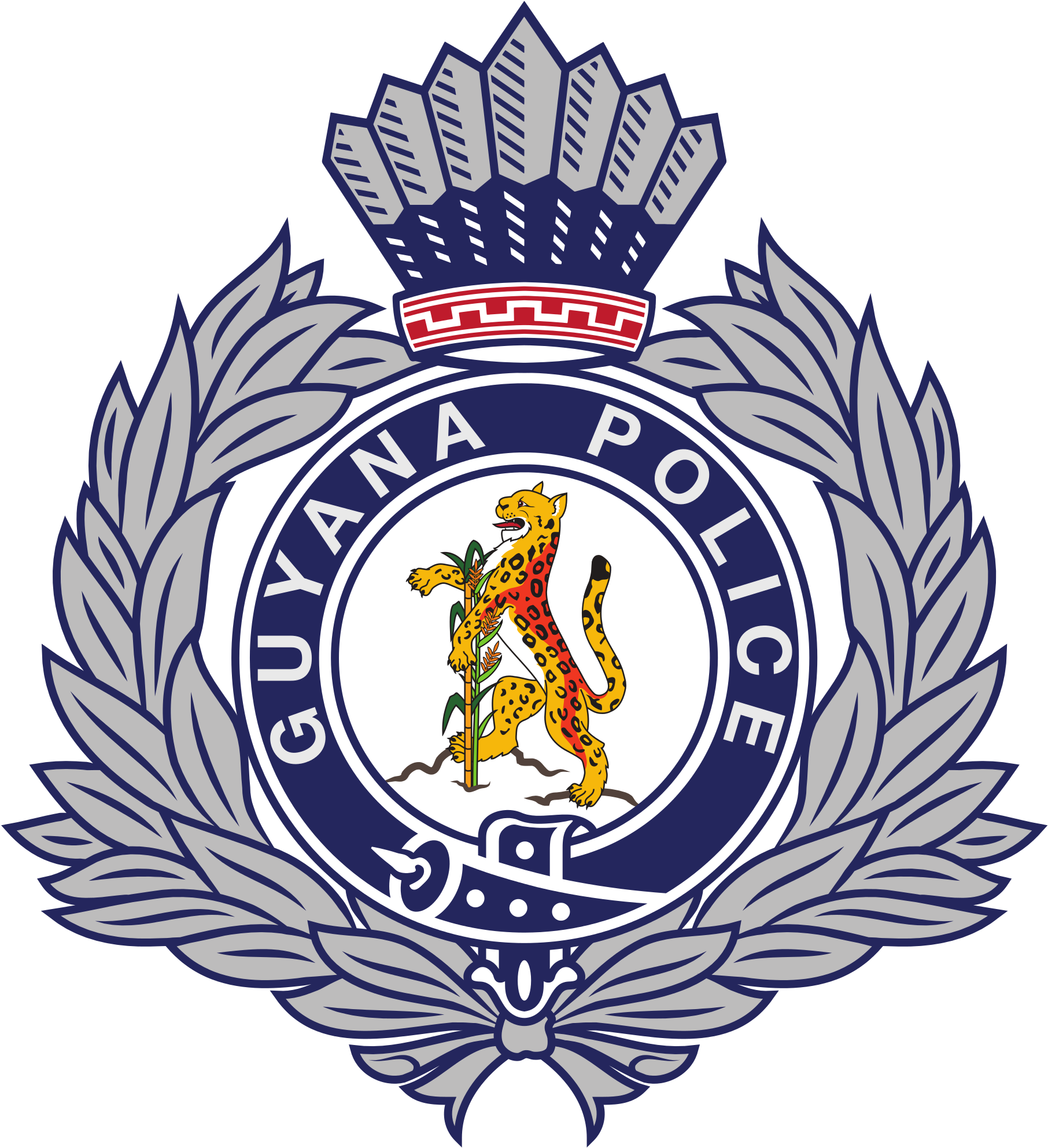 Open - Guyana Police Force Logo (2000x2207)