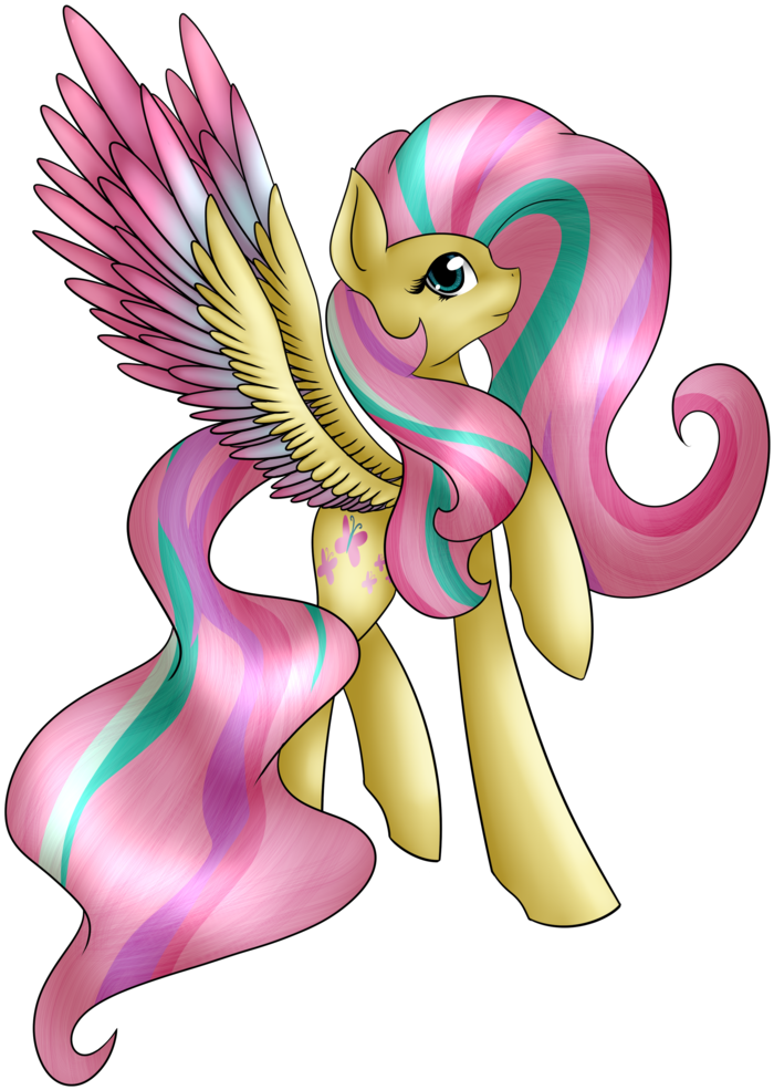 Midfire, Colored Wings, Fluttershy, Rainbow Power, - Fairy (1013x1024)