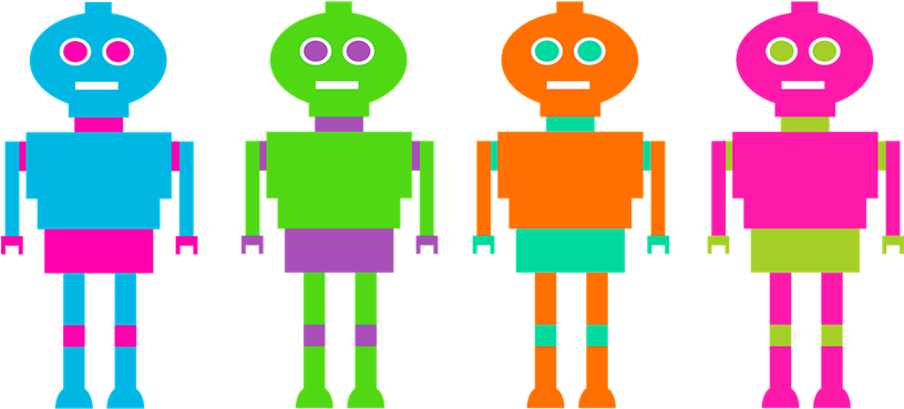 Turning Brands Into Algorithms - Robots: Journal Log Doodle Sketch Drawing Note Book (815x408)