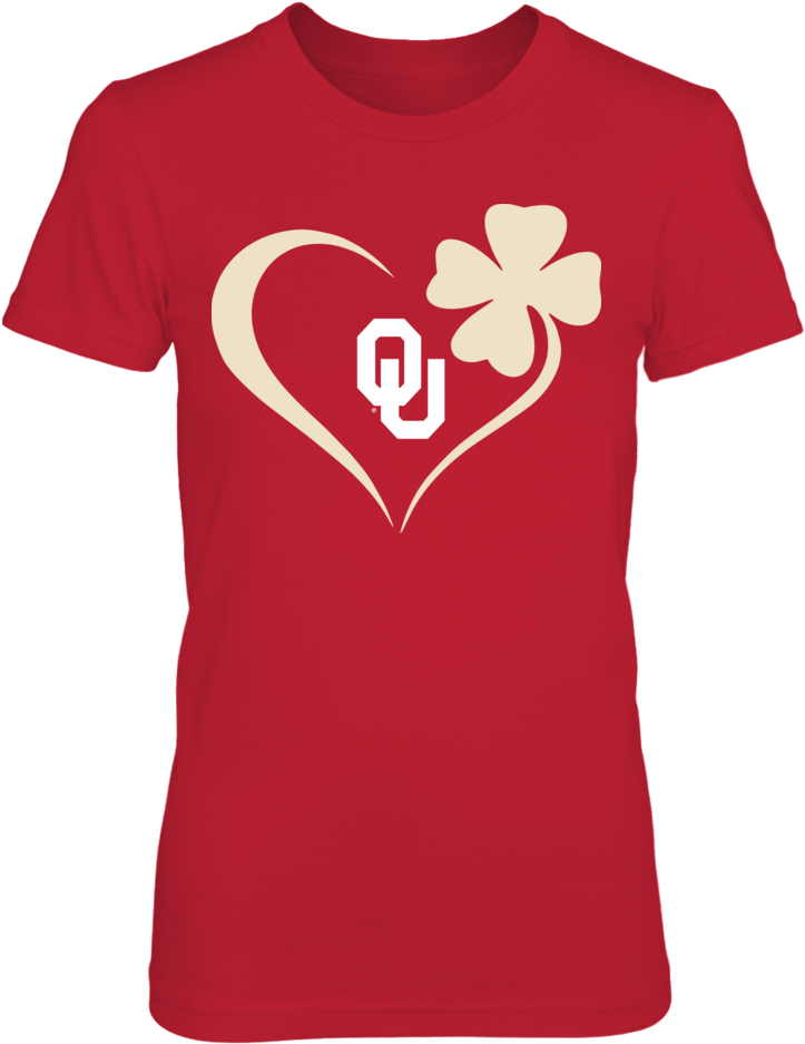 Clover Heart Front Picture - Dc Shoes T Shirts Red (1000x1000)