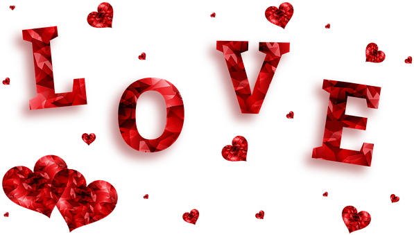 Love, Hearts, Banner, Heart, Red - She Believed She Could So She Did (640x373)