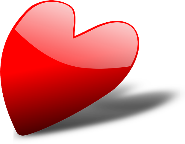 Valentine Heart, Glossy, Love, Red, Romance, Valentine - หัวใจ สาม ดวง แดง (640x503)