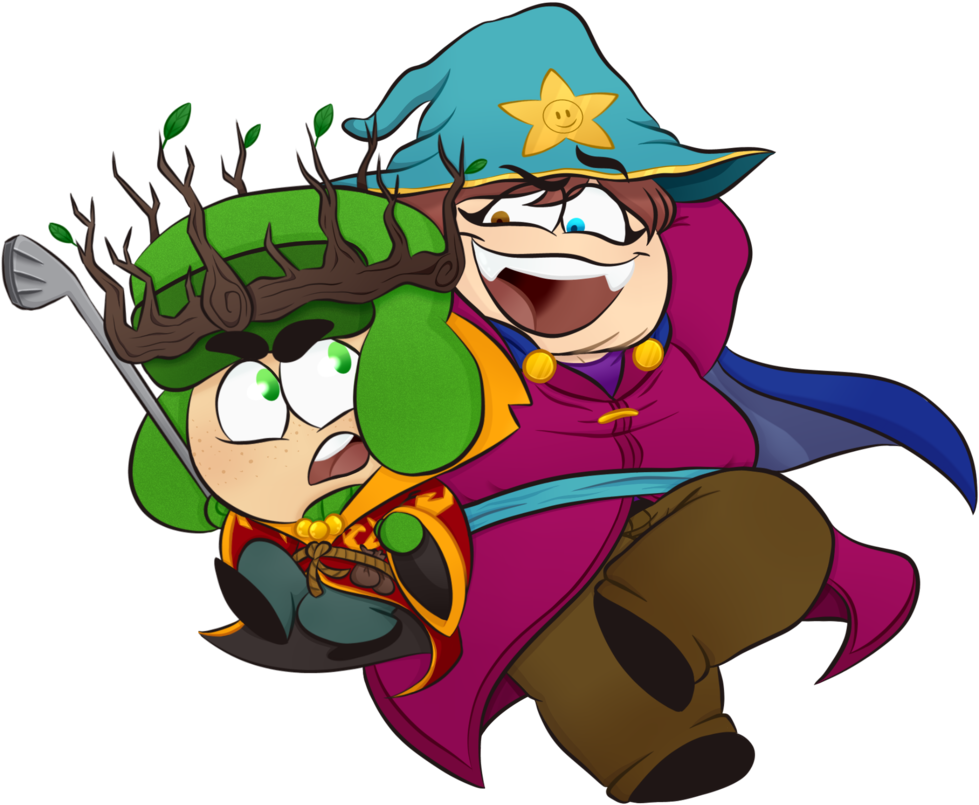 Just A Grand Wizard And Elf King By Pooshpin - Cartoon (1024x853)