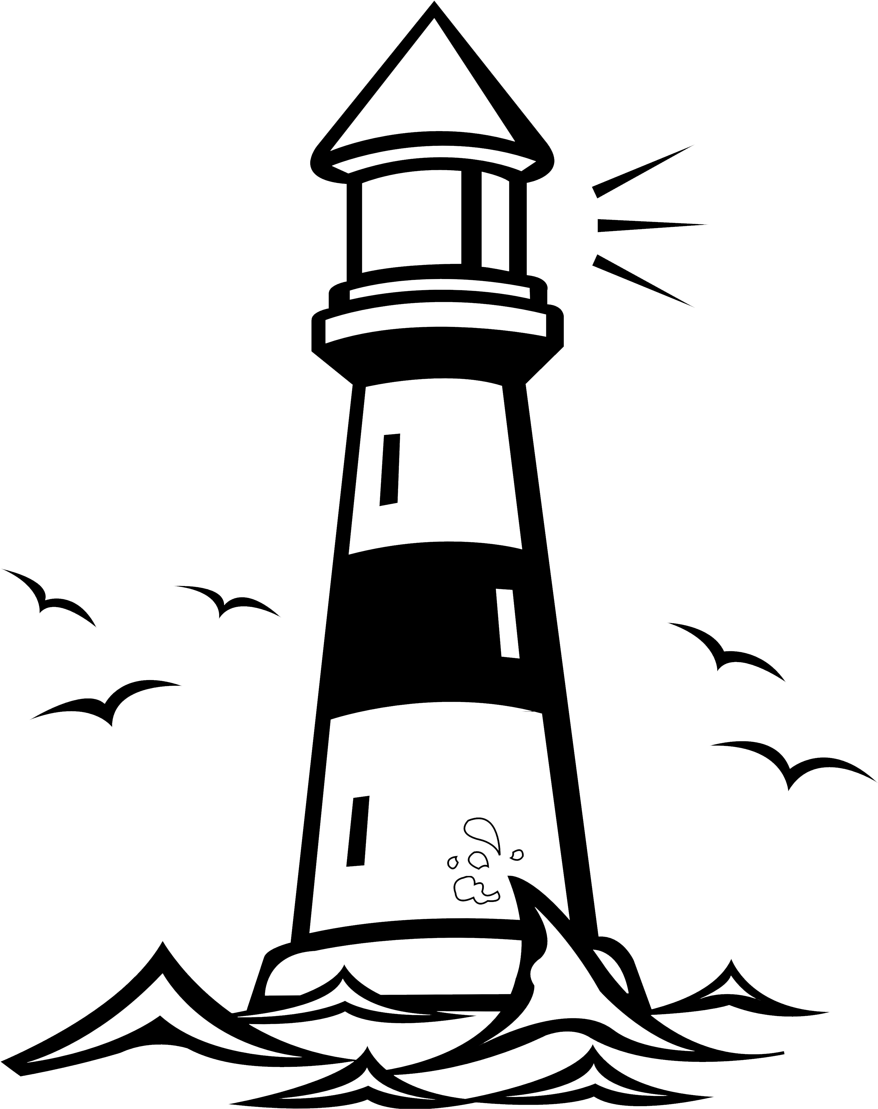 Lighthouse Cottages Dale - Lighthouse Clipart (4836x5393)