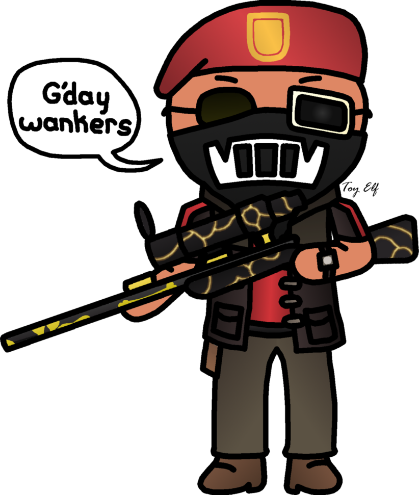 Bolle The Sniper By Toy-elf - Cartoon (822x971)