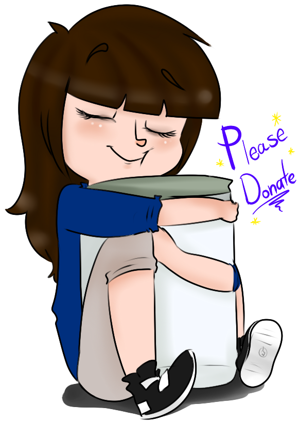 Donate Please~ By Audreyallstar - Cartoon (600x828)