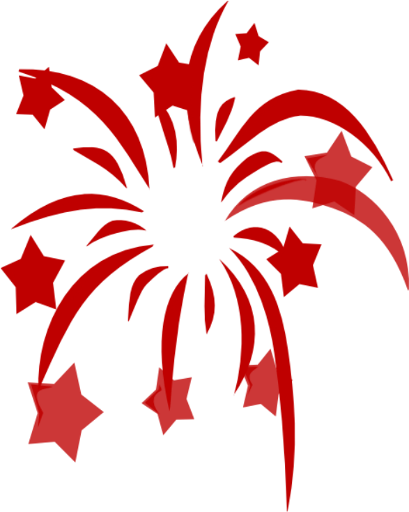 Chinese New Year Fireworks Clipart (728x931)