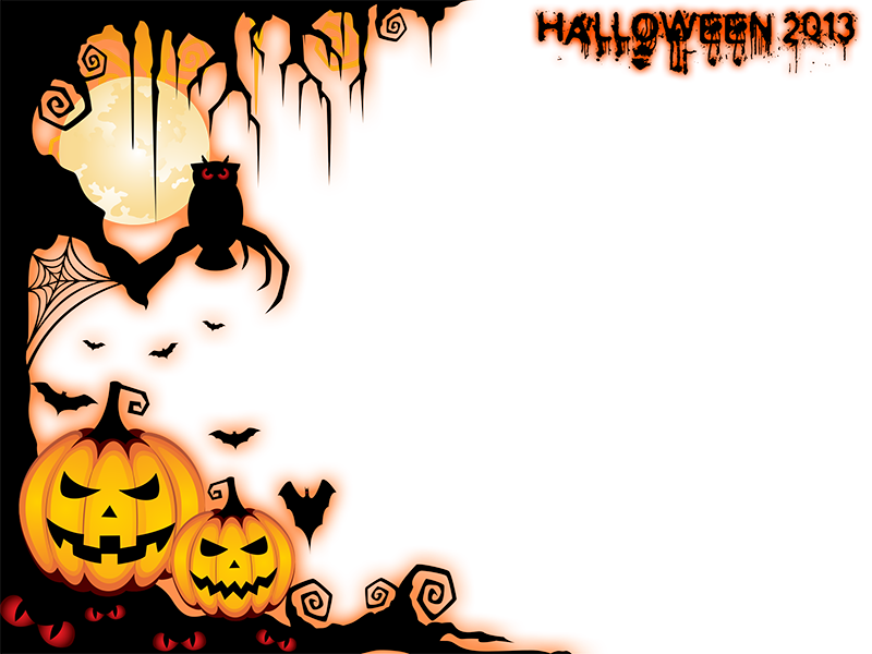 Muestra Del Marco En Formato Png A Baja Resolución, - Halloween Coloring Book: Stress Relieving Coloring (800x600)