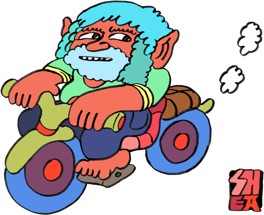 "biker Elf" - "biker Elf" (1000x802)