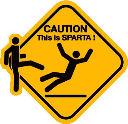 This Is Sparta By Hraesvelg-factory - Sparta Sign (417x408)