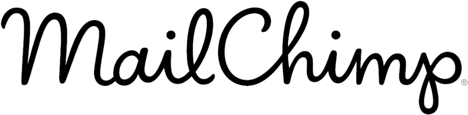 Mc Script Black - Mail Chimp Logo .png (1000x265)