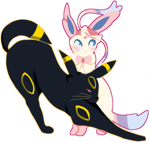Have Two Of My Favourite Pokemon, Theyre Transparent - Pokemon Transparent Art (500x468)