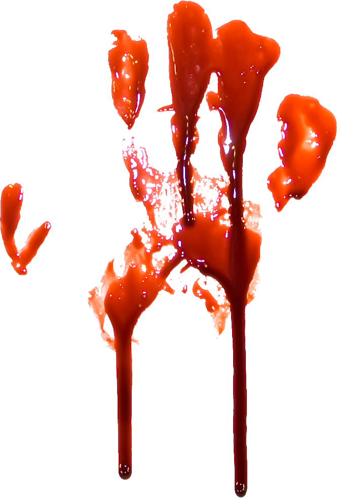 Handprint Clipart Blood - Png Khun (665x983)