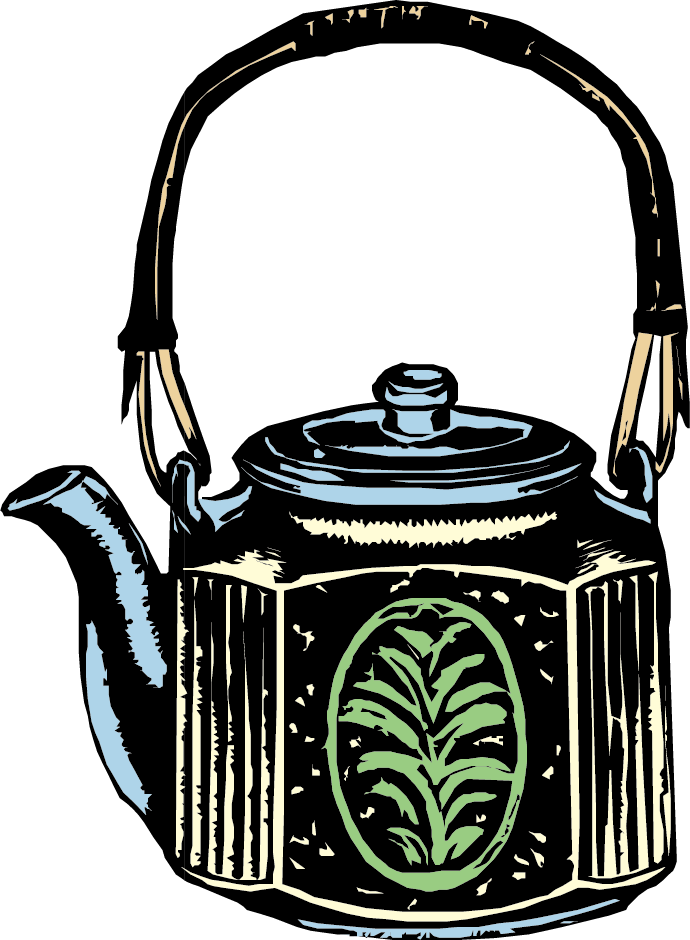 Kettle Teapot Clip Art - Vintage Kitchenalia With Teapot Tote Bag, Adult Unisex, (690x940)