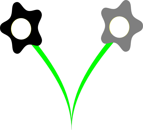 Tulip Clip Art Black And White Wedding Photo - Clip Art (600x545)