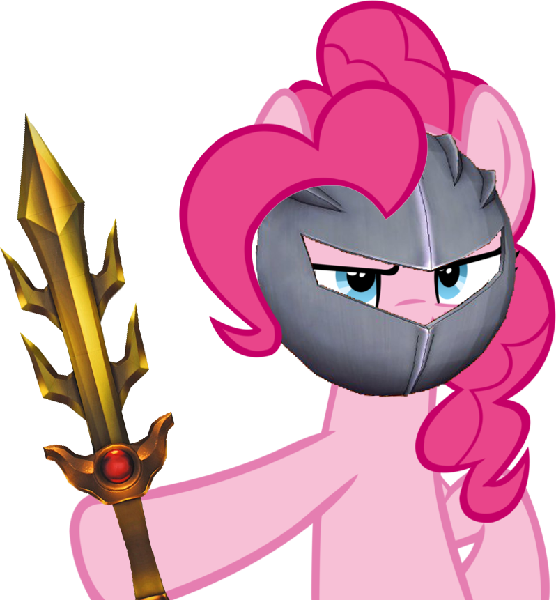 Earth Pony, Female, Kirby, Mare, Mask, Meta Knight, - Pinkie Pie Knight (798x861)