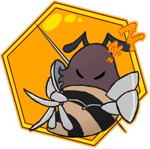 The New Boss Is Cool And Cute - Hollow Knight Hive Knight (500x497)