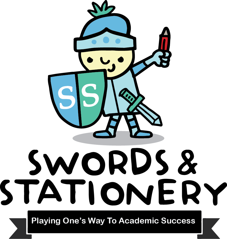 Swords And Stationery Is A Knight In Shining Armour - Cartoon (880x926)