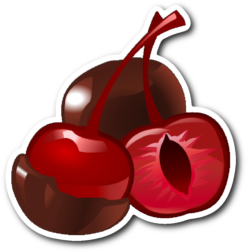 Chocolate Covered Cherries Sticker - Dessert (1064x1064)