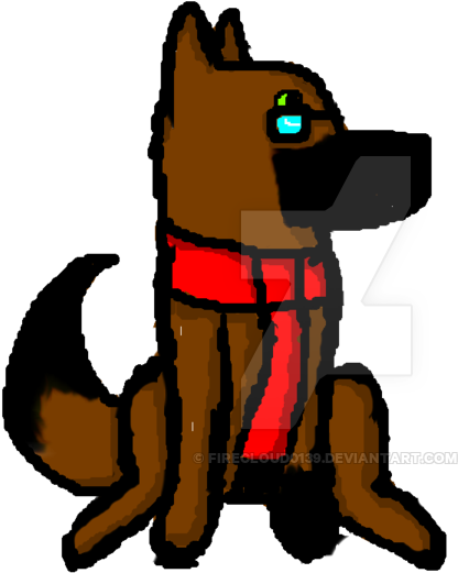 Digital Drawing Of My Wolf Oc John Sitting By Firecloud0139 - Wolf My Drawing (1024x576)