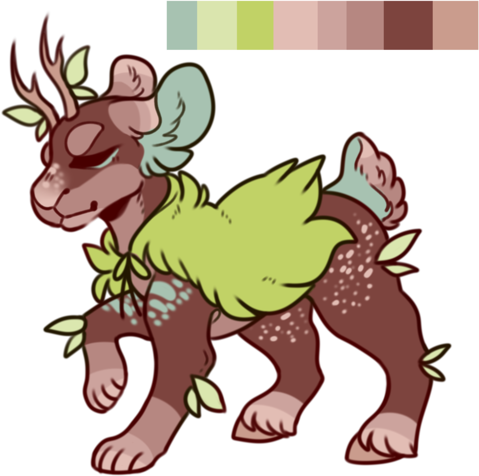 Deer Dog Adopt By Puddingepidemic Deer Dog Adopt By - Cartoon (1024x989)