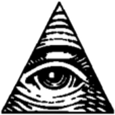 Illuminati Clipart Png - Illuminati Black And White (420x420)