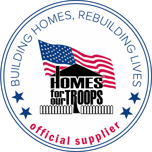 Hfot Officialsupp Logocmyk - Homes For Our Troops Logo (500x500)