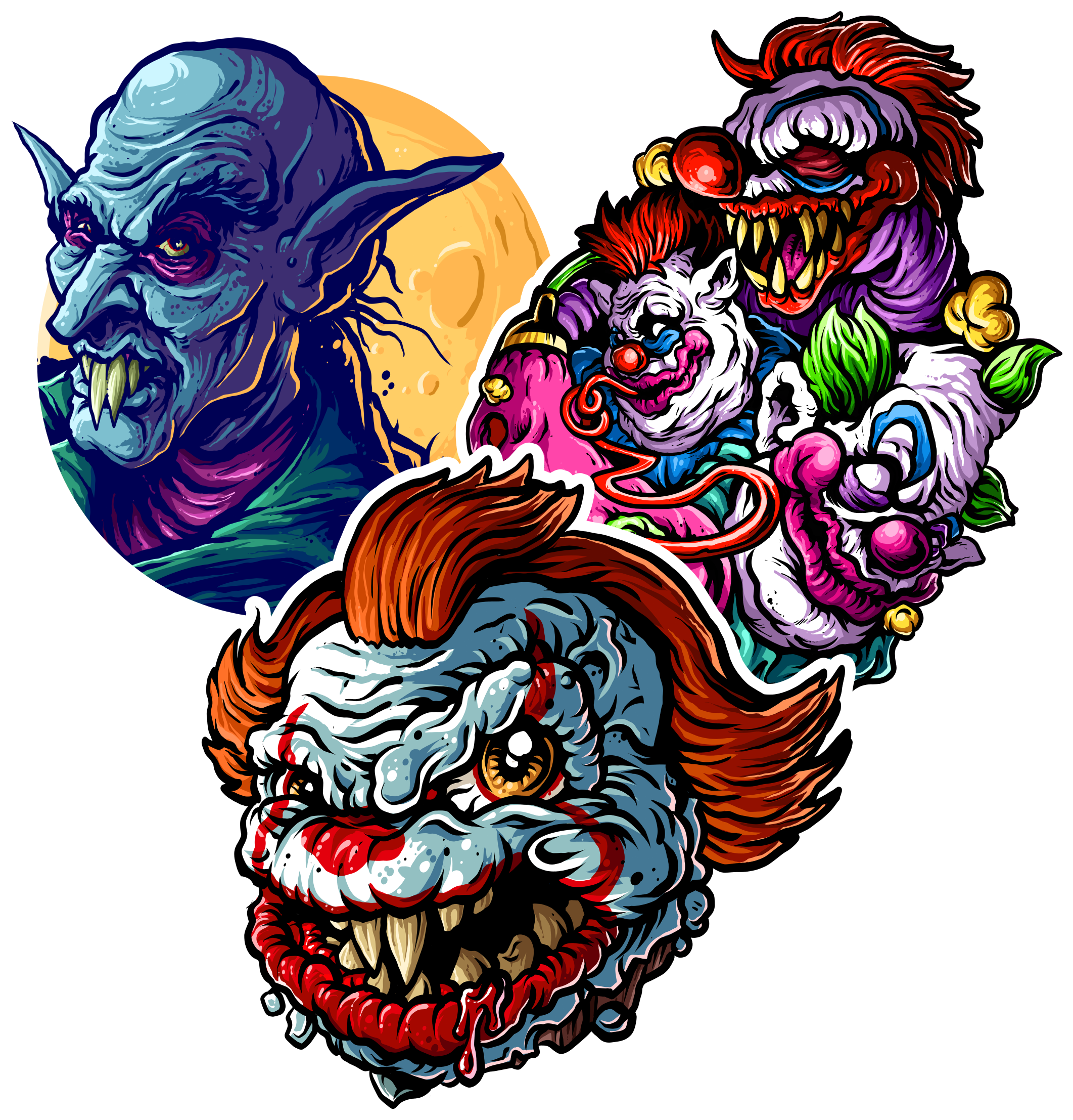 Image Of Bloodsucker Sticker Pack - Illustration (2250x2250)