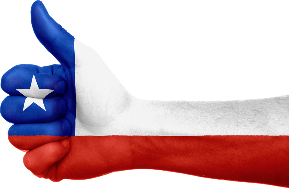 Chile Flag Clipart Png - Bandera De Chile Png (960x627)