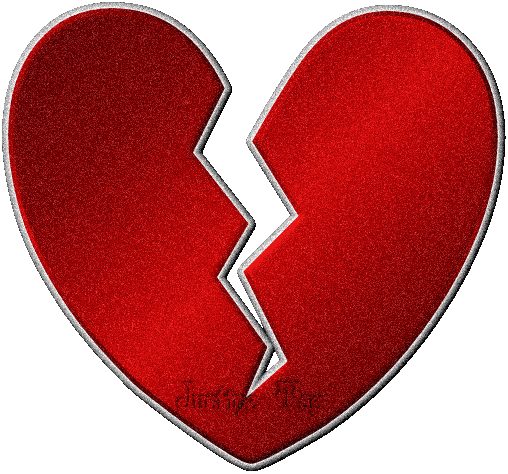 The Community For Graphics Enthusiasts - Broken Heart Gif Animation -  (508x474) Png Clipart Download