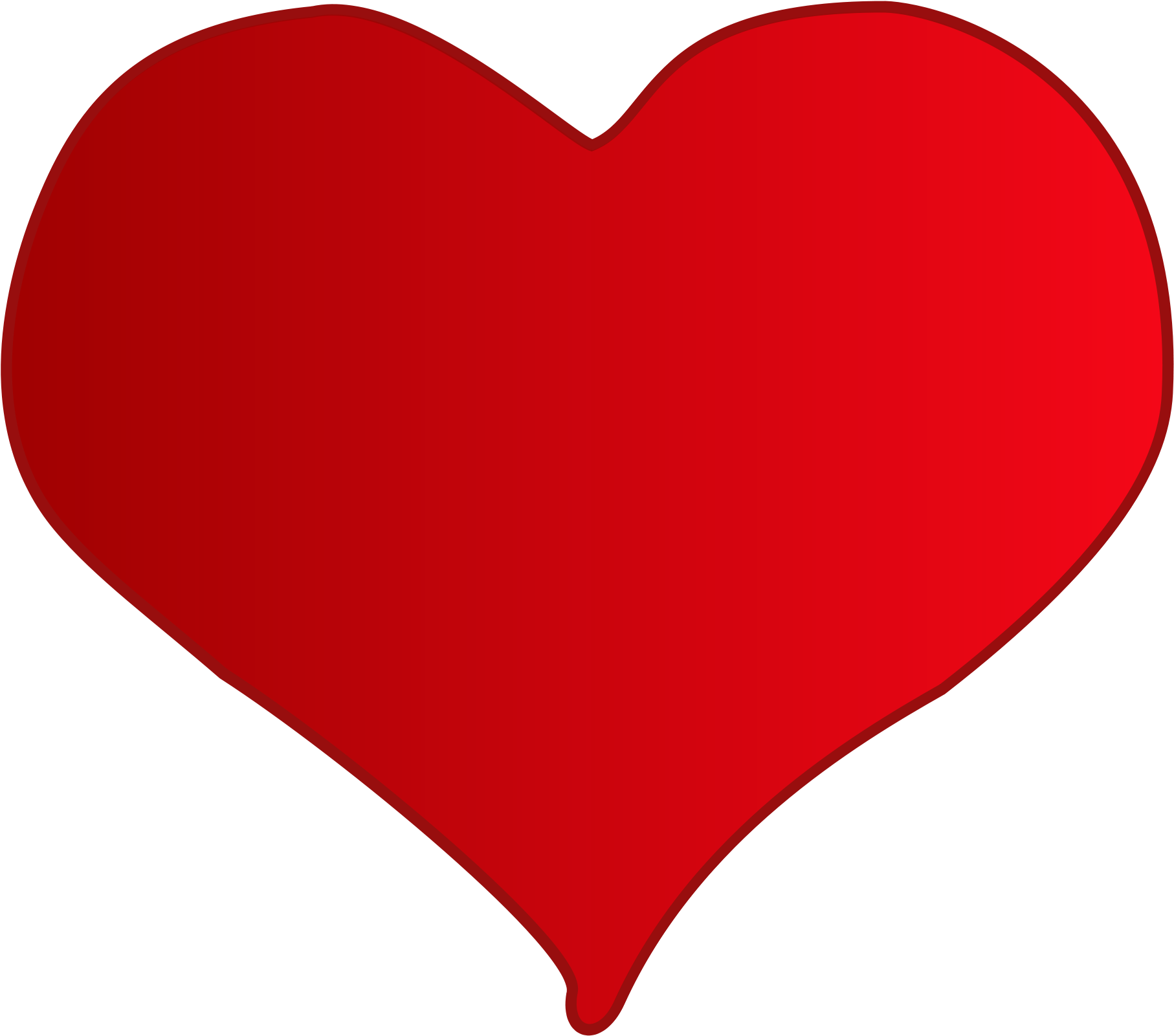 Open - Heart Shape Clipart (2000x1760)