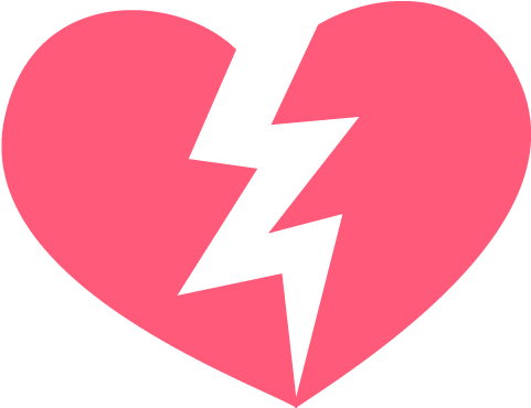 Broken Heart Emoji Icon Vector Symbol Free Download - Broken Heart Black And White Emoji (512x512)