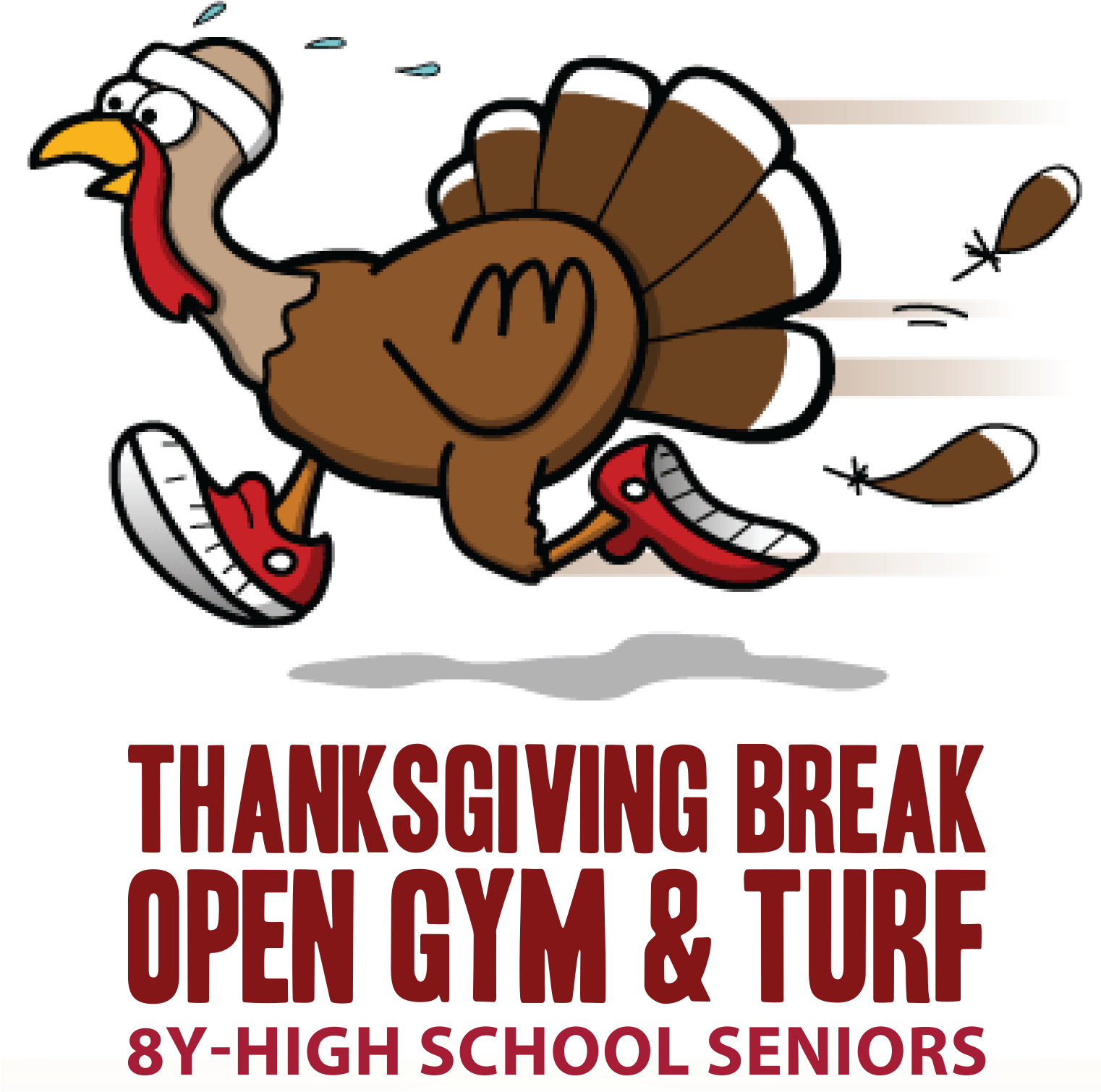 Take Your Kids To The Arc During Their Thanksgiving - Running Turkey (1521x1520)