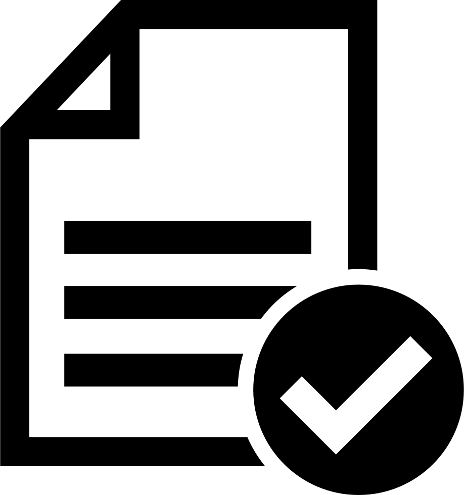 Accept File Or Checklist Comments - Acceptance Icon (918x980)