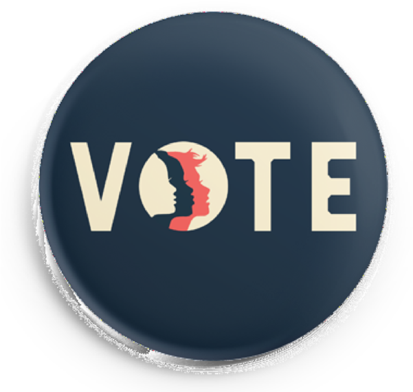 Vote Button - Circle (600x600)