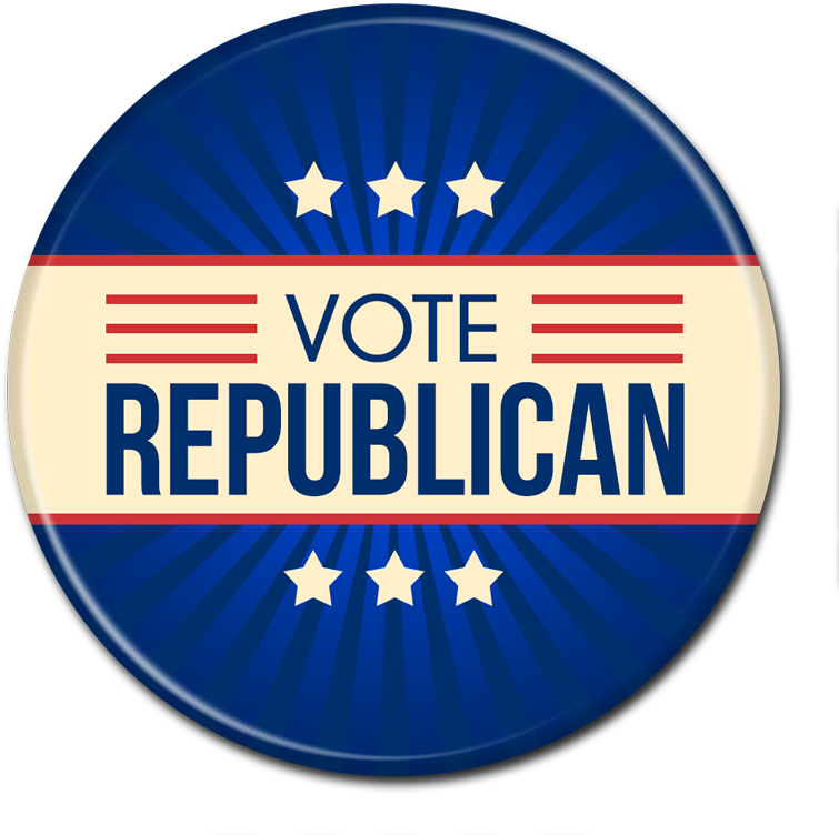 Republican Button - Emblem (800x800)