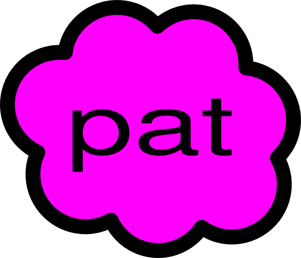 Pink Cloud Clip Art At Clker - Clip Art (600x514)