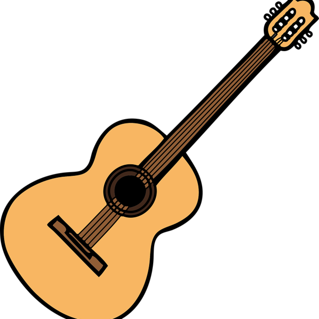 Guitar Clipart Acoustic Music Free Vector Graphic On - Clip Art (1024x1024)