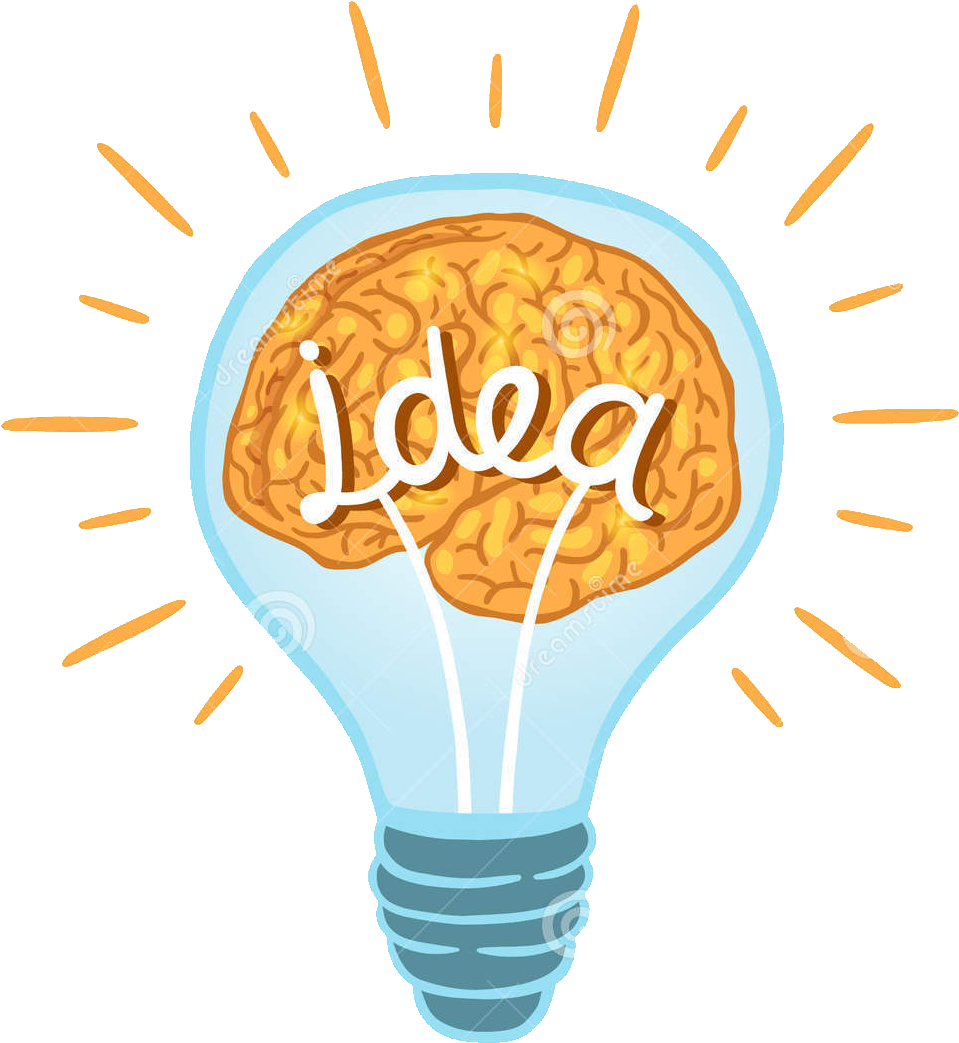 Incandescent Light Bulb Brain Clip Art - Creative Light Bulb (1125x1152)