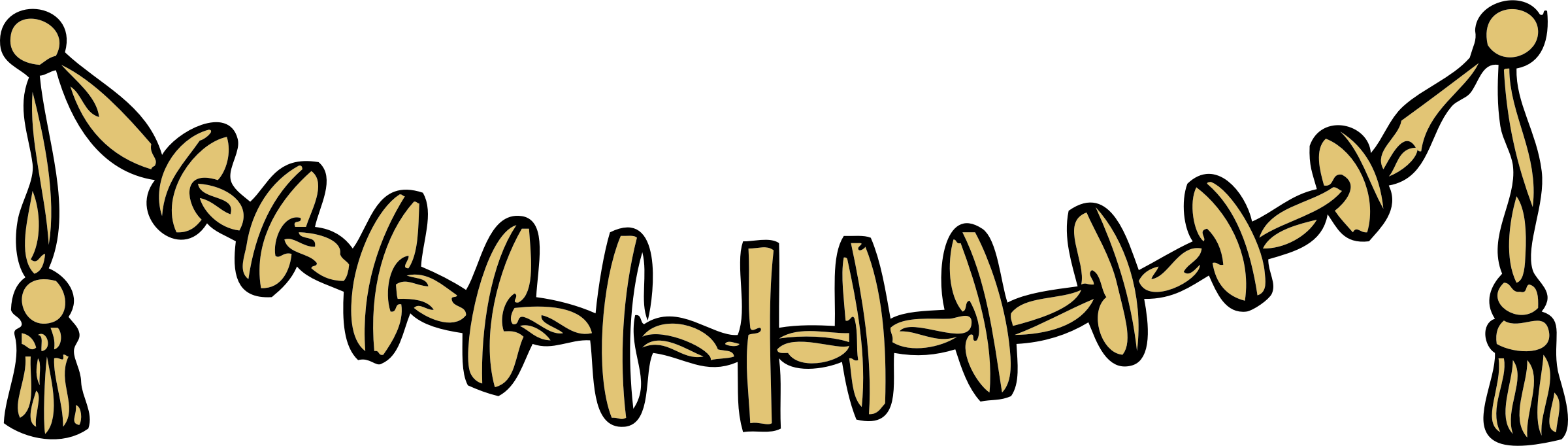 Decorative Swag 3 Decorative Arts (2400x682) Png Clipart Download