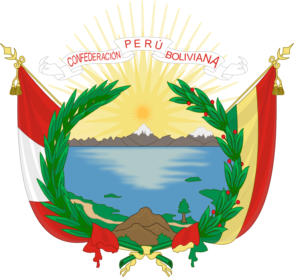 Flag, Coat Of Arms - Emblem Of Peru Bolivian Confederation (1000x942)