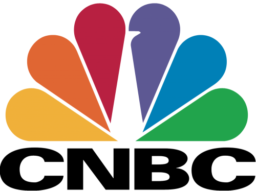 Le Pen And Macron Face-off In French Presidential Debate - Cnbc Logo Jpg (500x374)