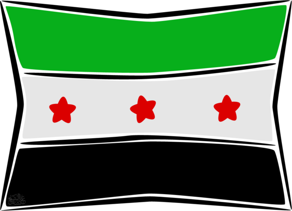 Syria Revolution Flag By Iaiisha - Flag Of Syria (600x435)